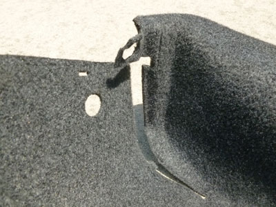 Mercedes Rieter Trunk Side Carpet Panel, Left 2086930591 W208 CLK320 CLK430 CLK55 AMG3